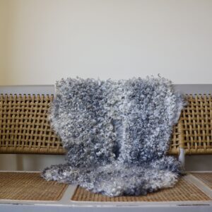 (S) Grey-White Gotland Sheepskin