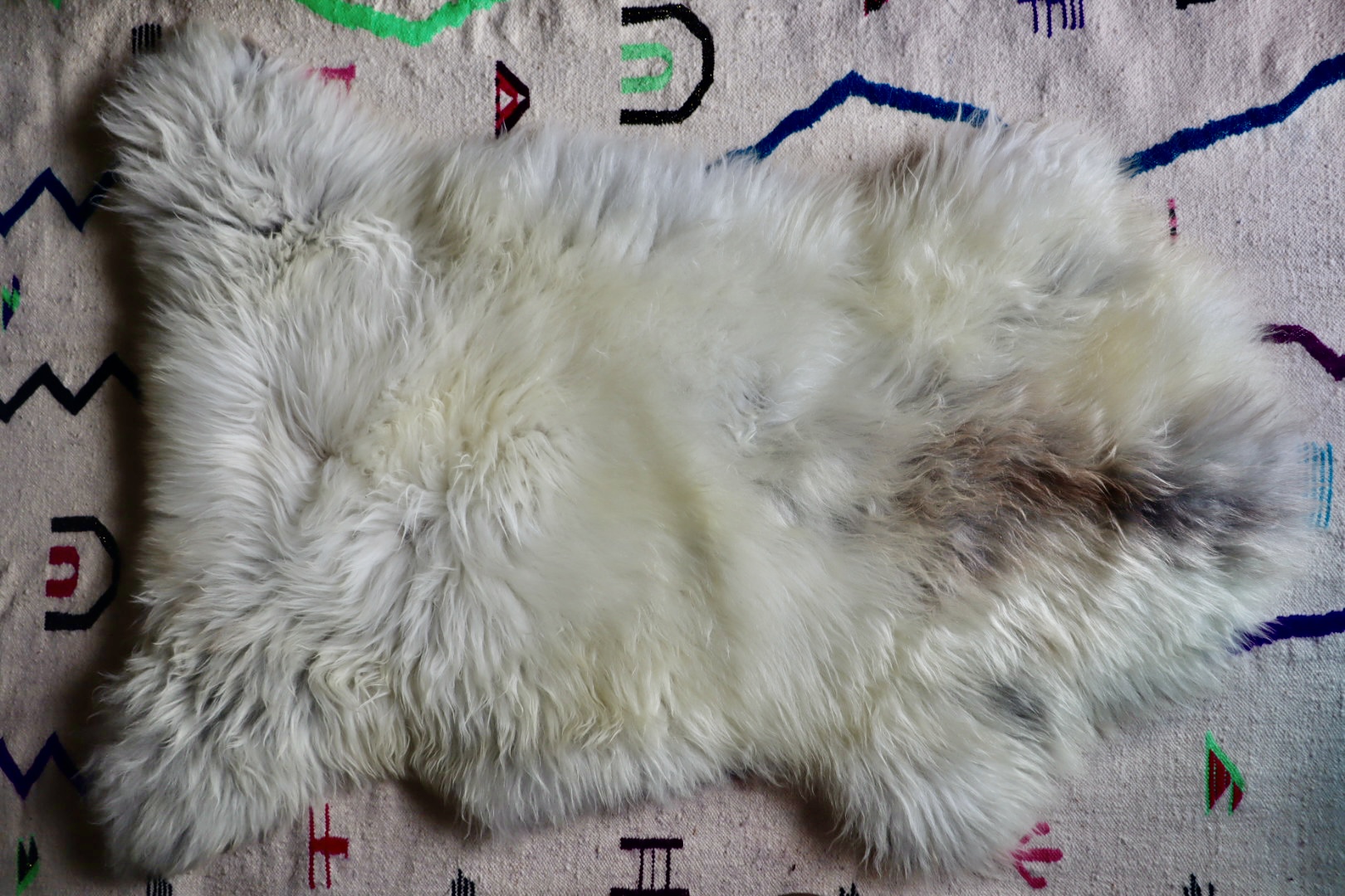(M) Cream Icelandic Sheepskin Rug - Image 5